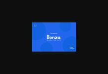 Bonza Font Poster 1