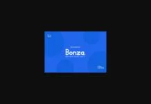 Bonza Font Bonza Font Poster 1