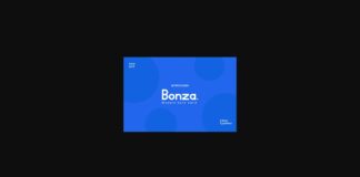 Bonza Font Poster 1