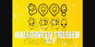 Boo! Bee! Font Poster 1