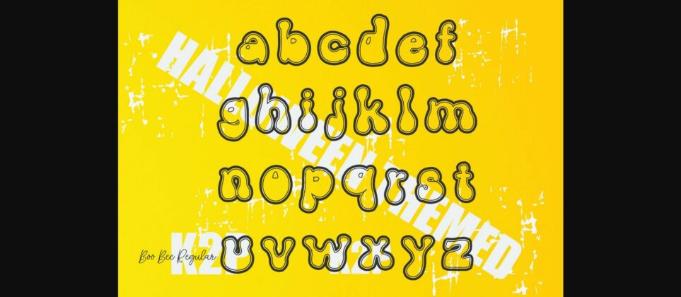 Boo! Bee! Font Poster 5