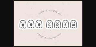 Boo Crew Halloween Font Poster 1