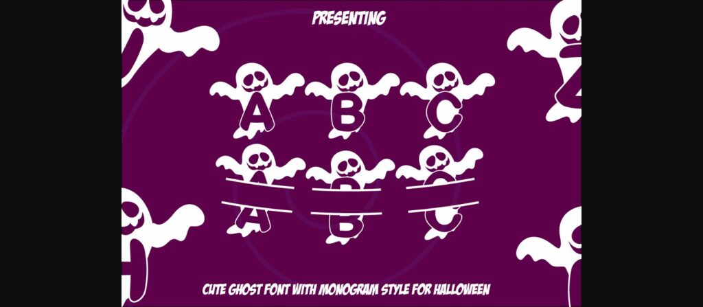 Boo Ghost Font Poster 3