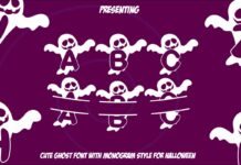 Boo Ghost Font Poster 1