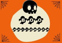 Boo Ghost Halloween Font Poster 1