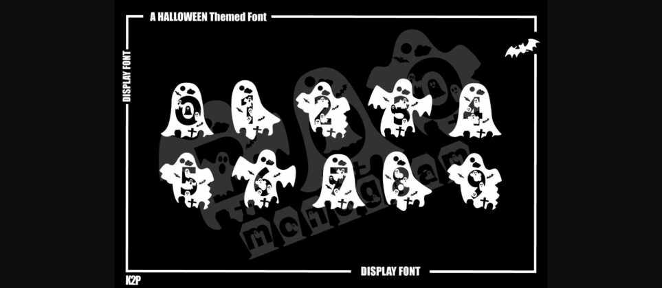 Boo Monogram Font Poster 6