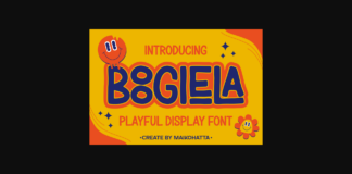 Boogiela Font Poster 1