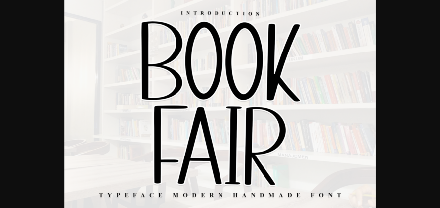 Book Fair Font Poster 3
