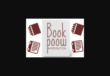 Book Poow Font Poster 1