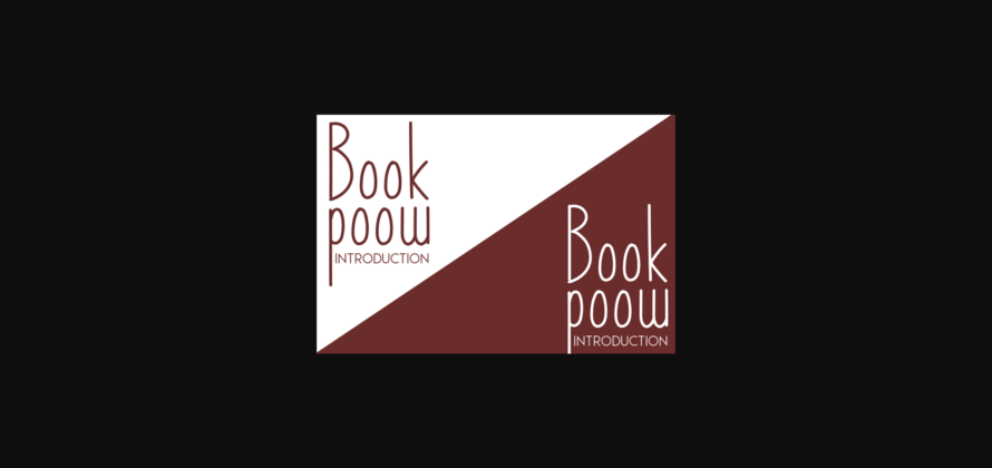 Book Poow Font Poster 4