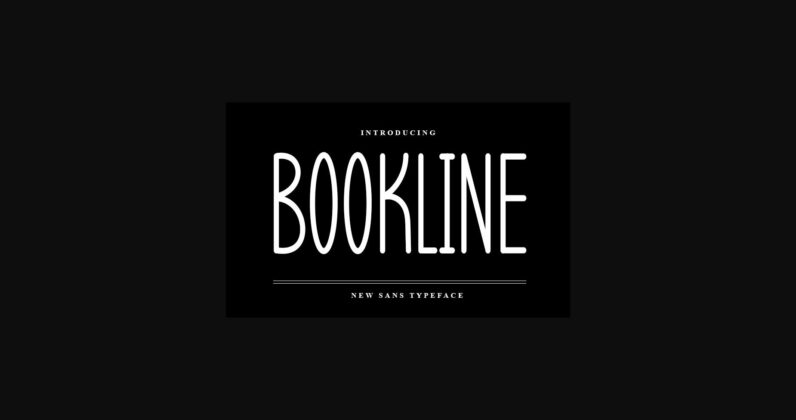 Bookline Font Poster 3