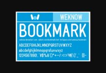 Bookmark Font Poster 1
