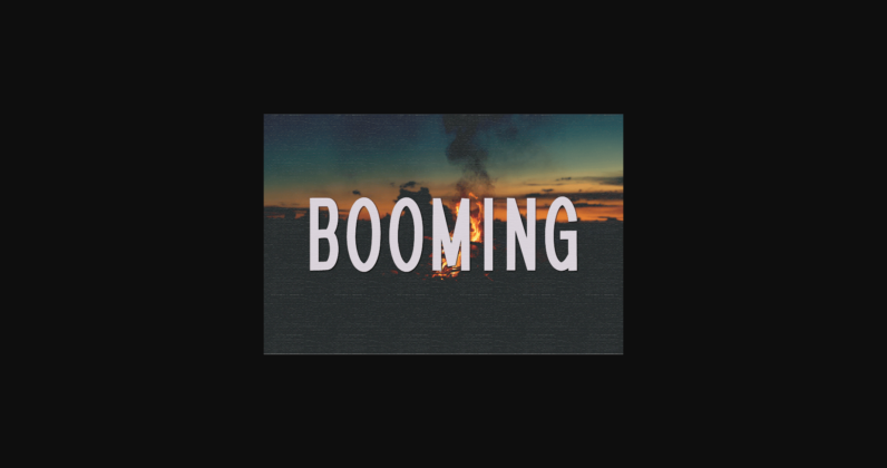 Booming Font Poster 3