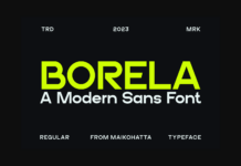 Borela Font Poster 1