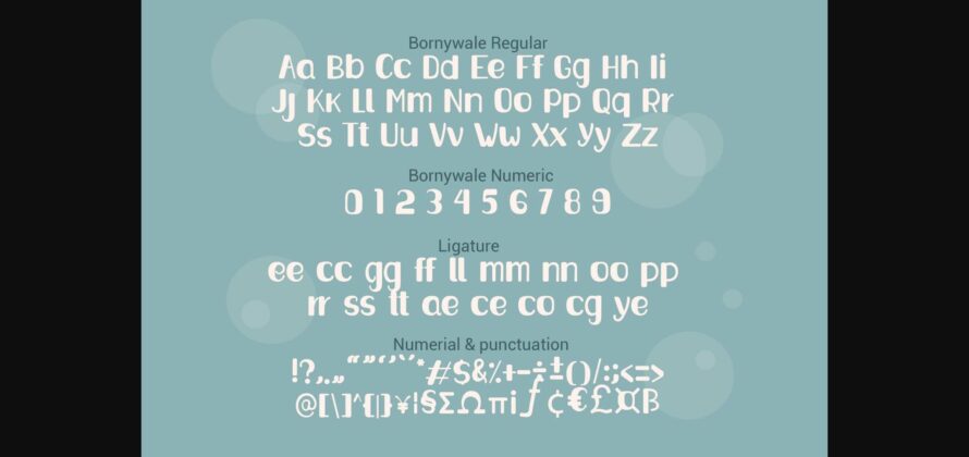 Bornywale Font Poster 2