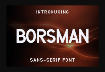 Borsman Font Poster 1