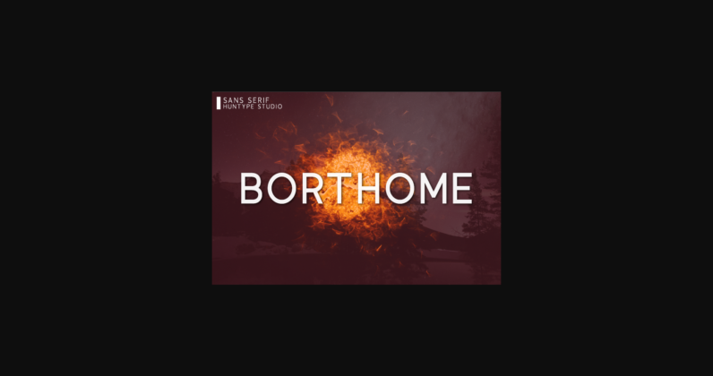 Borthome Font Poster 3