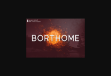 Borthome Font Poster 1