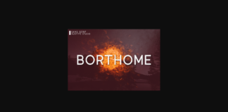 Borthome Font Poster 1