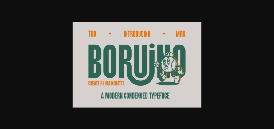 Boruino Font Poster 3