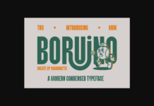 Boruino Font Boruino Font Poster 1