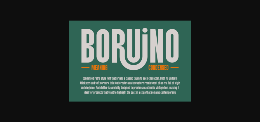 Boruino Font Poster 7