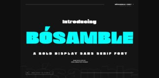 Bósamble Font Poster 1