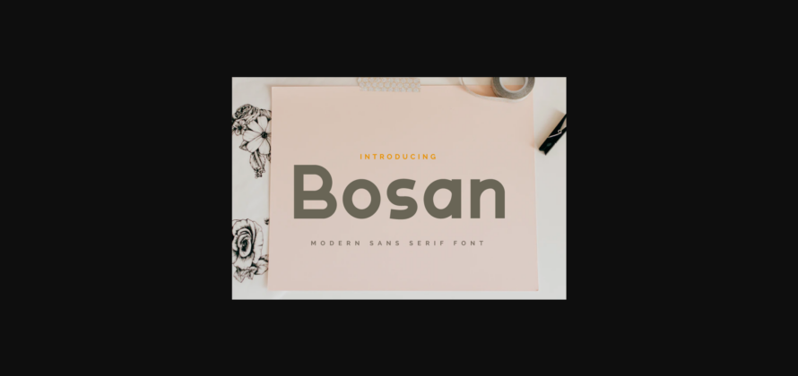 Bosan Font Poster 3