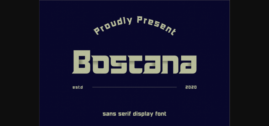 Boscano  Font Poster 3