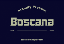 Boscano  Font Poster 1