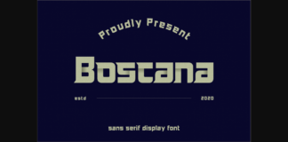 Boscano  Font Poster 1