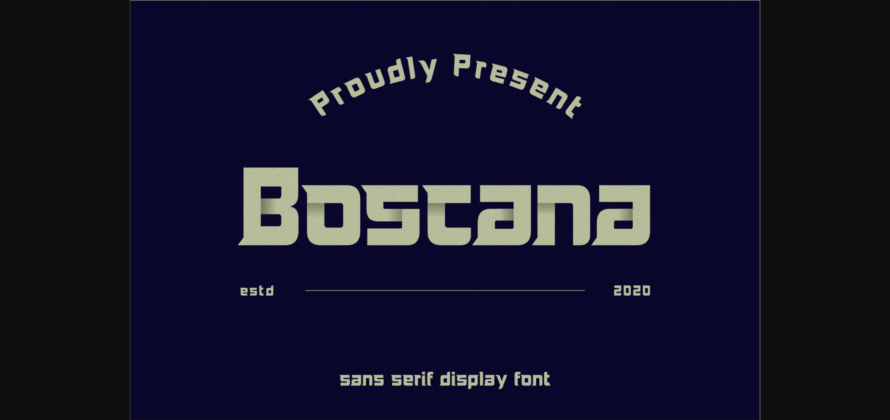 Boscano  Font Poster 1