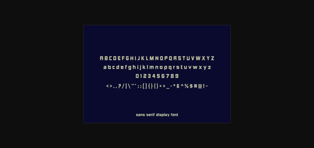 Boscano  Font Poster 4