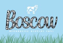 Boscow Font Poster 1