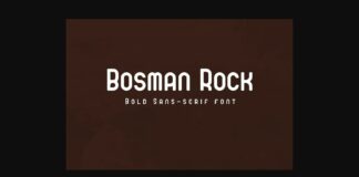 Bosman Rock Font Poster 1