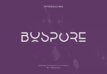 Bospore Font Poster 1