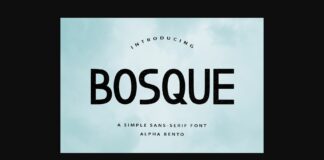Bosque Font Poster 1