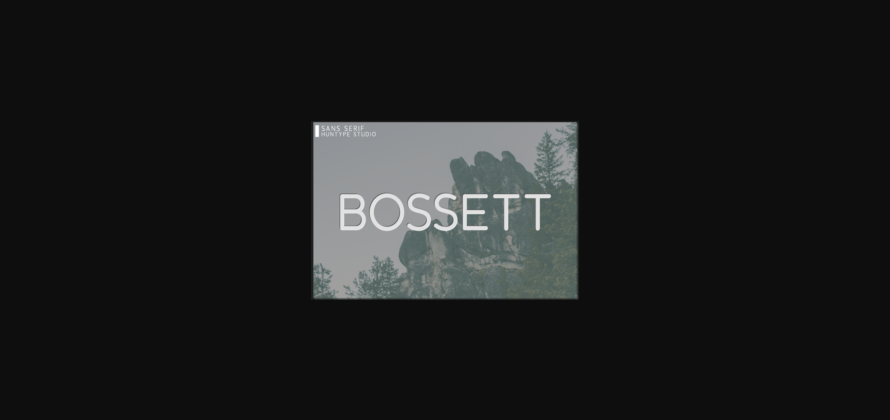 Bossett Font Poster 3