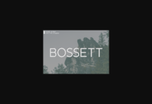 Bossett Font Poster 1