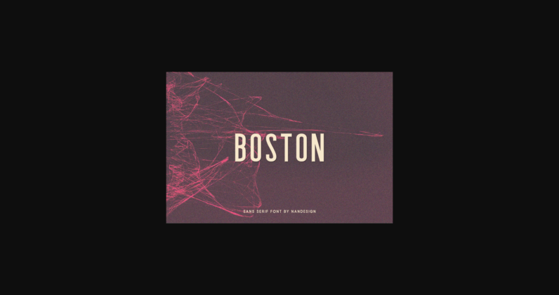 Boston Font Poster 3