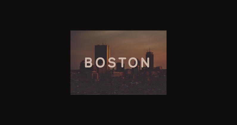 Boston Font Poster 3