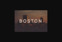 Boston Font Poster 1