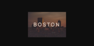 Boston Font Poster 1