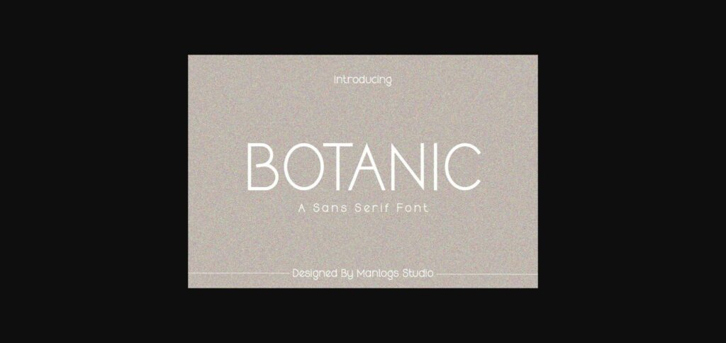 Botanic Font Poster 3