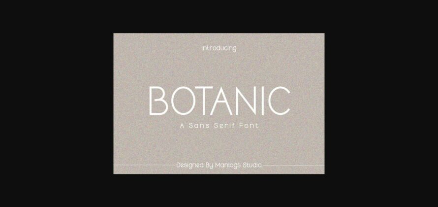 Botanic Font Poster 3
