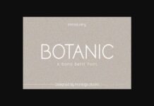 Botanic Font Poster 1