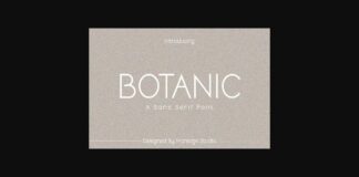 Botanic Font Poster 1