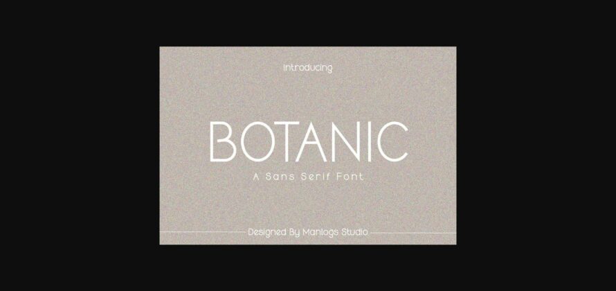 Botanic Font Poster 1