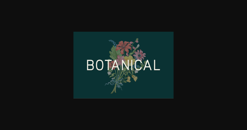 Botanical Font Poster 3