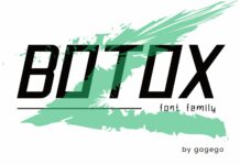 Botox Font Poster 1